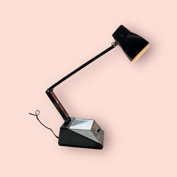 Vintage Desk table Lamp 1970s Mid Century fold up adjustable task Table Lamp - Picture 1 of 4